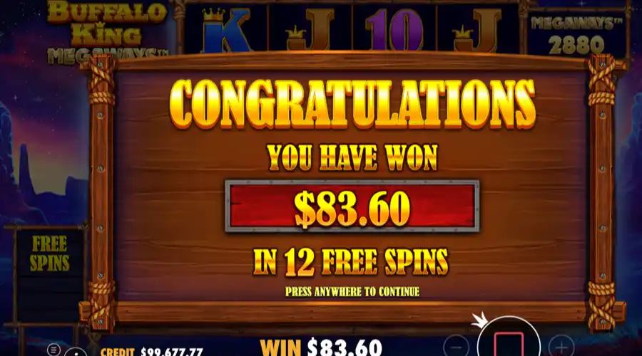 Buffalo King Megaways Slot
